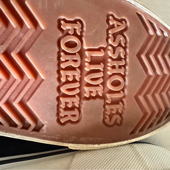Assholes live forever van’s converse type of  men’s sneakers size 12 - Picture 10 of 11